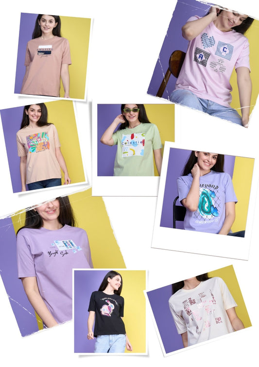 Ka J E 12 Womenology Cotton Women Oversized Tshirt