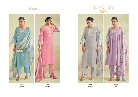 Kaatha Reyna Cotton Pant Style Suits