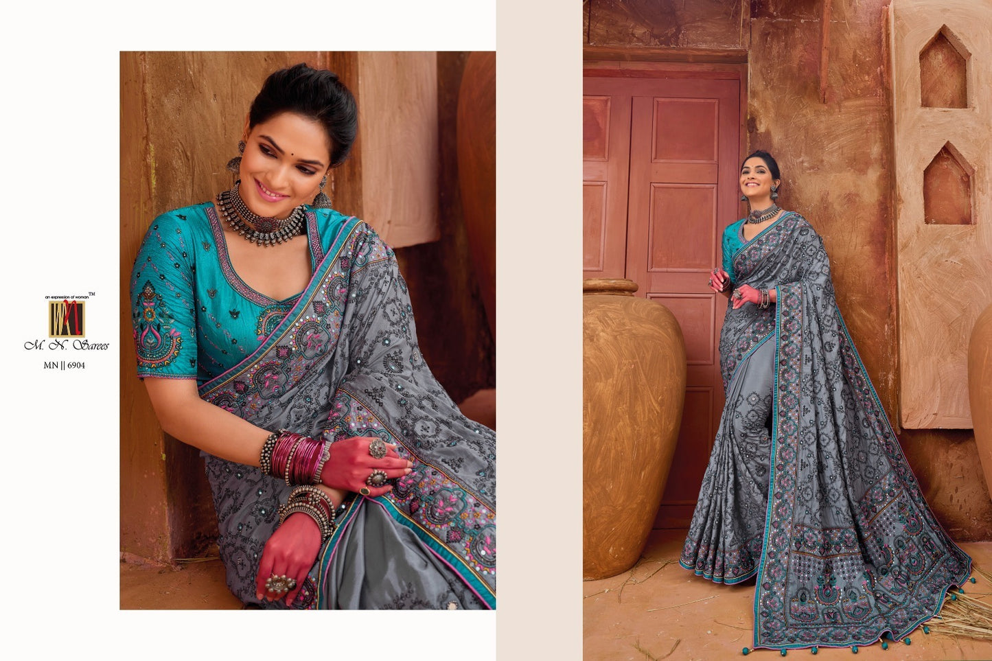 Kacchi Work Vol 4 Mn Sarees