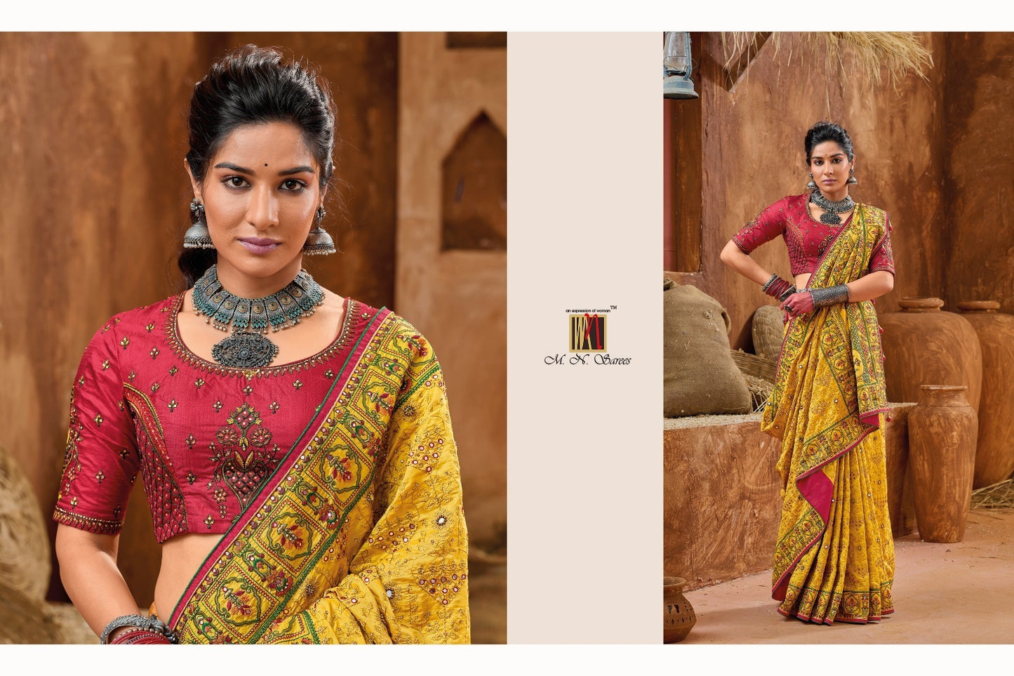 Kacchi Work Vol 4 Mn Sarees