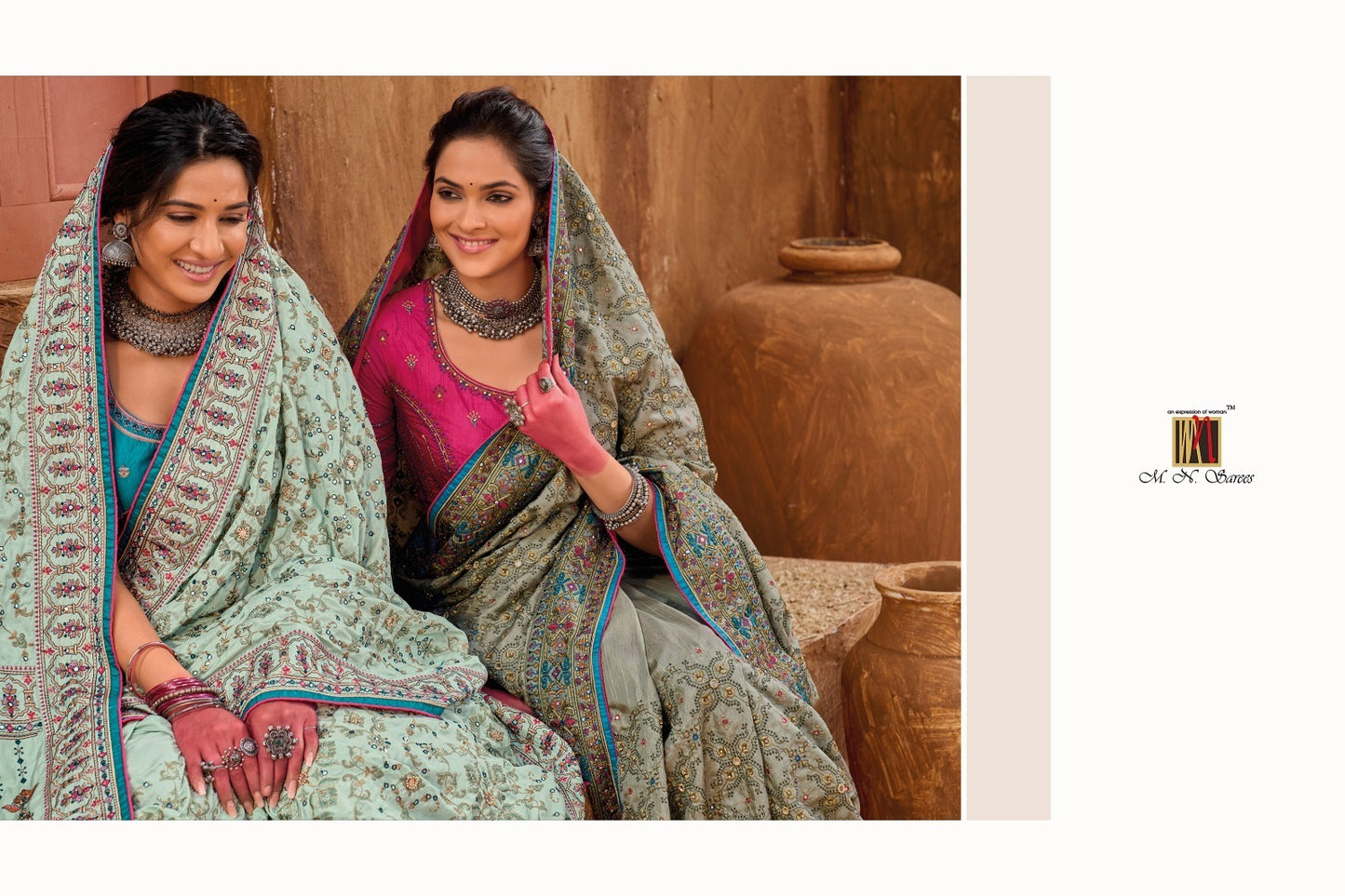 Kacchi Work Vol 4 Mn Sarees