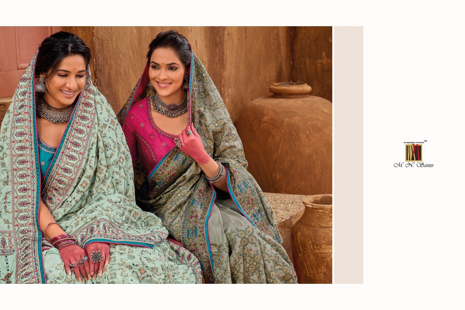 Kacchi Work Vol 4 Mn Sarees