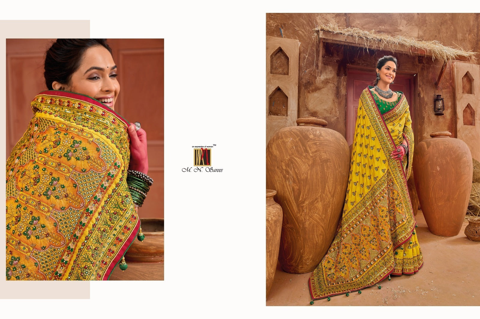 Kacchi Work Vol 4 Mn Sarees