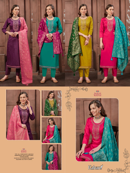 Kahani Panch Ratna Jaam Silk Pant Style Suits