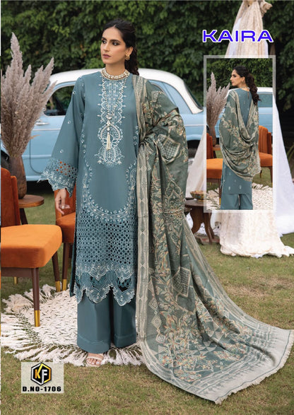 Kaira Vol 17 Keval Fab Lawn Cotton Karachi Salwar Suits