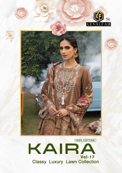 Kaira Vol 17 Keval Fab Lawn Cotton Karachi Salwar Suits