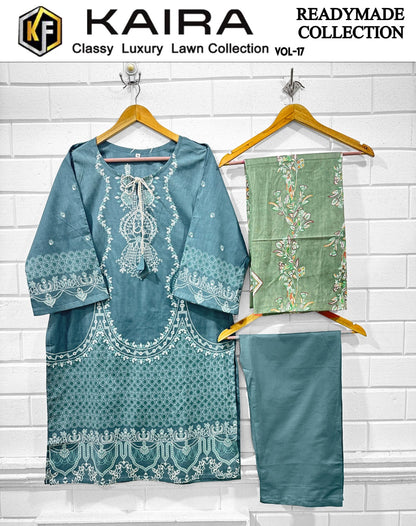Kaira Vol 17 Keval Fab Lawn Cotton Pakistani Readymade Suits