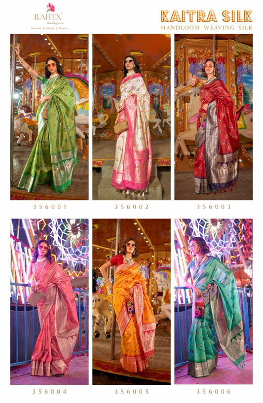 Kaitra Silk Rajtex Handloom Weaving Sarees