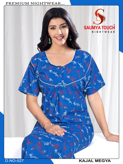 Kajal-2912 Saumya Touch Night Gowns