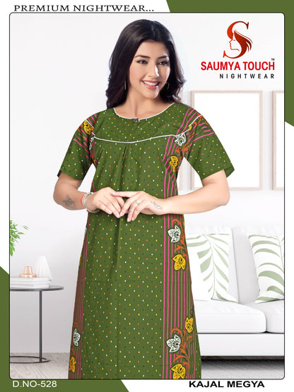 Kajal-2912 Saumya Touch Night Gowns