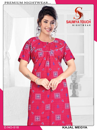 Kajal-2912 Saumya Touch Night Gowns