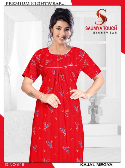Kajal-2912 Saumya Touch Night Gowns
