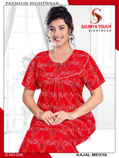 Kajal-2912 Saumya Touch Night Gowns