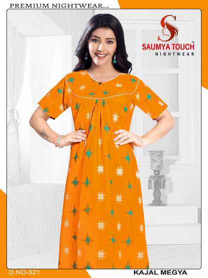 Kajal-2912 Saumya Touch Night Gowns