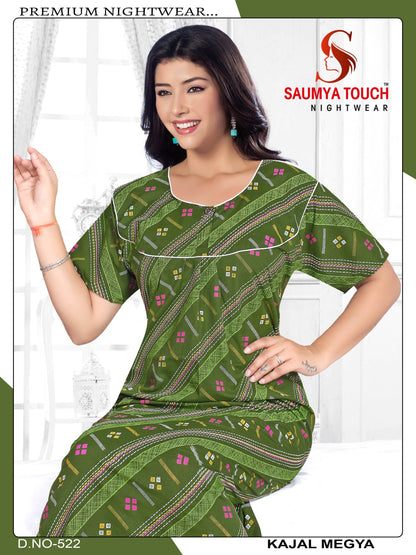 Kajal-2912 Saumya Touch Night Gowns