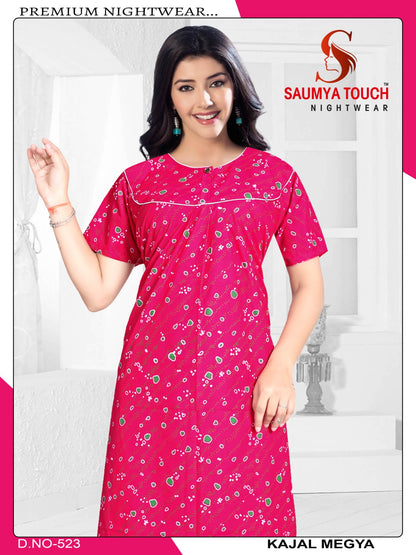 Kajal-2912 Saumya Touch Night Gowns