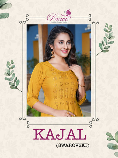 Kajal Paavi Rayon Anarkali Kurtis