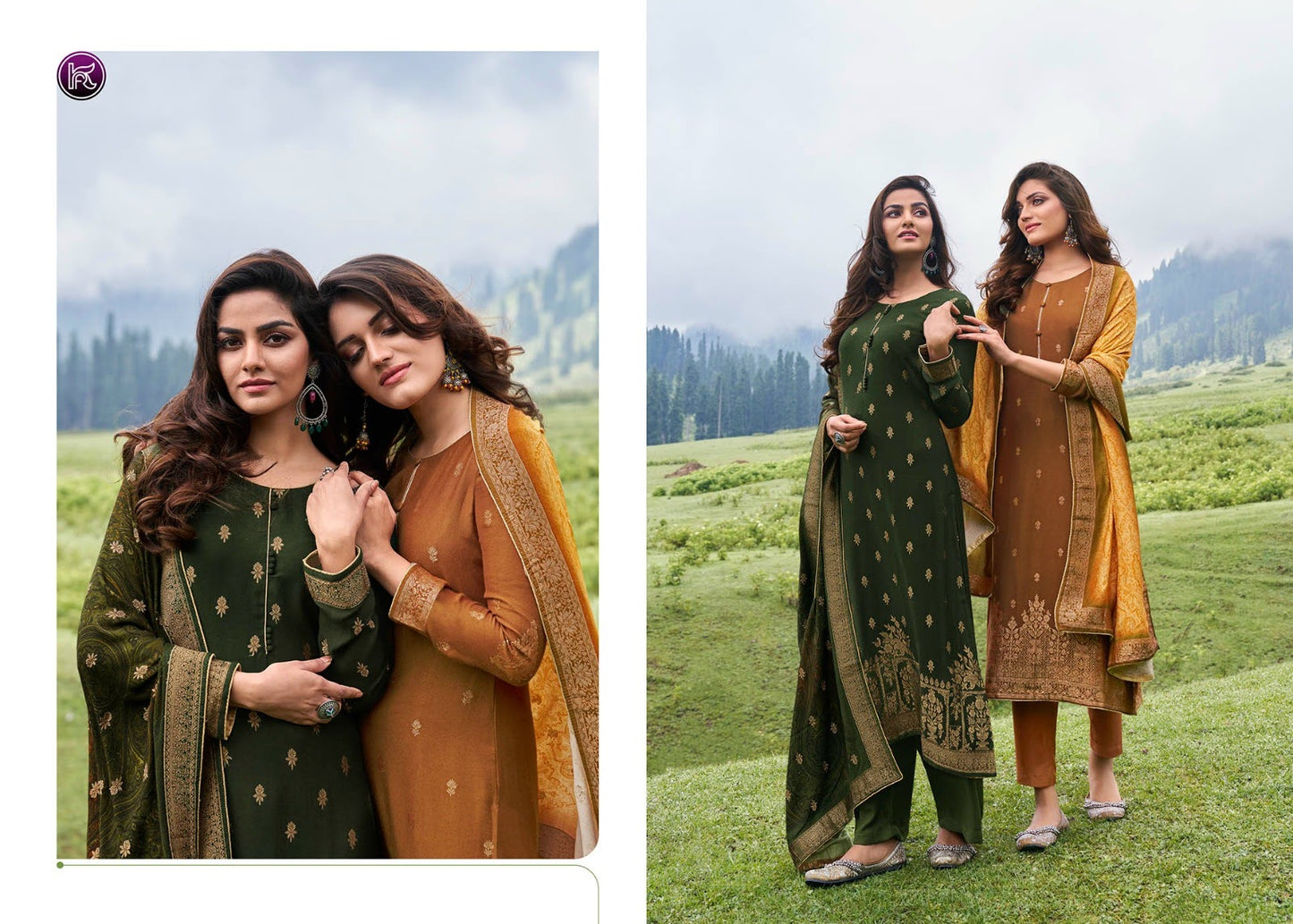 Kala Print 2 Kala Fashion Viscose Pashmina Suits