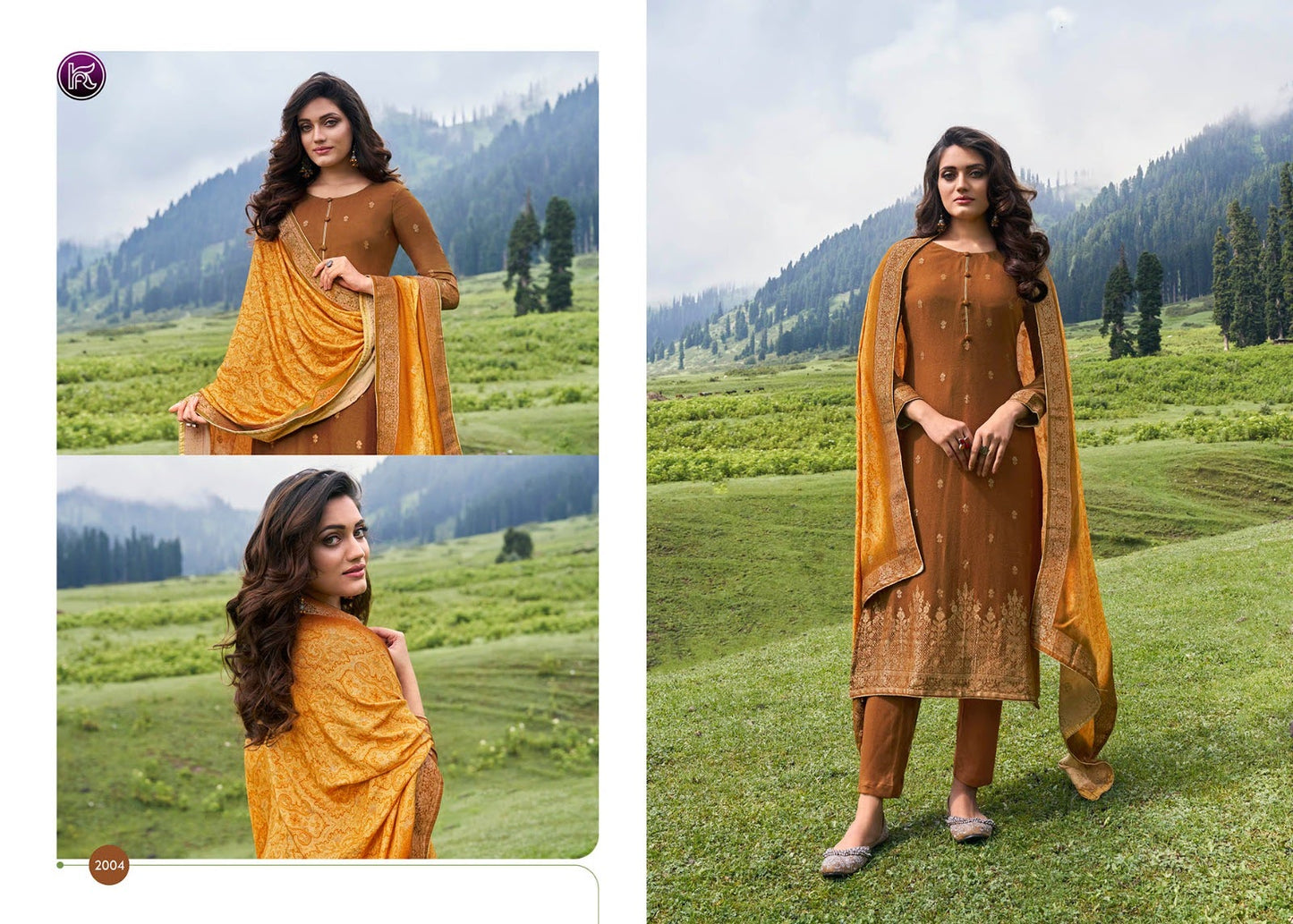Kala Print 2 Kala Fashion Viscose Pashmina Suits