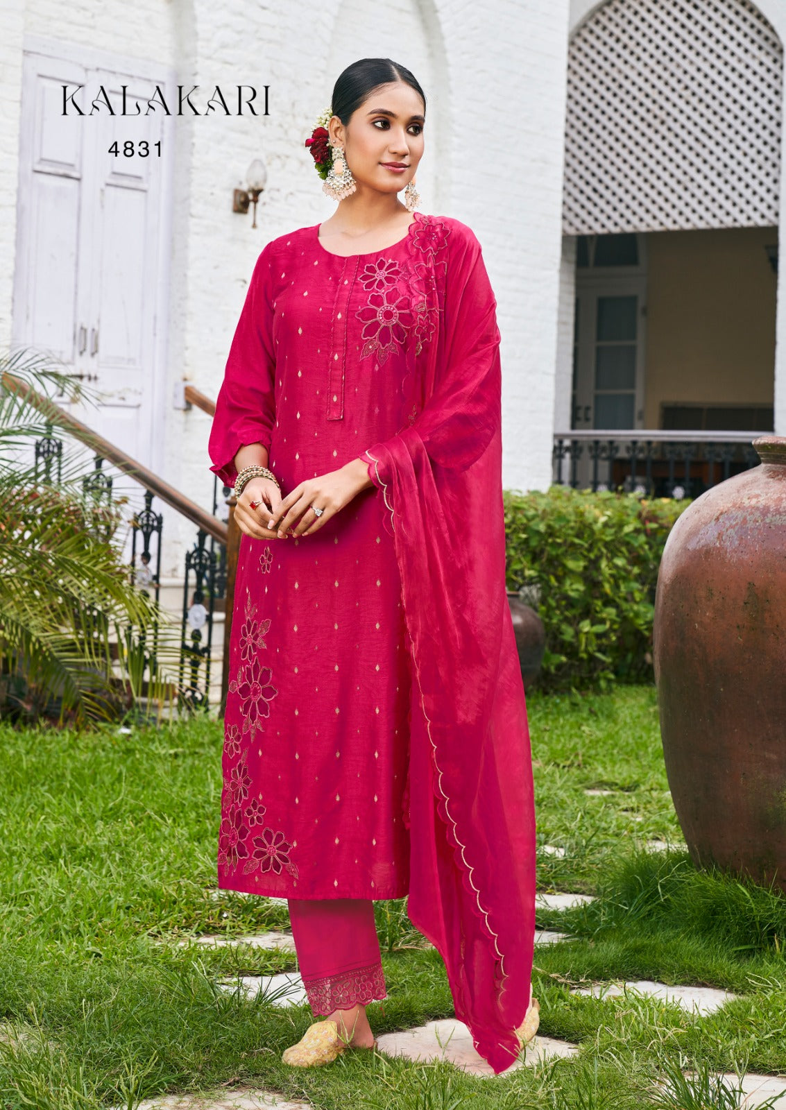 Kalakari Rangoon Viscose Readymade Pant Style Suits
