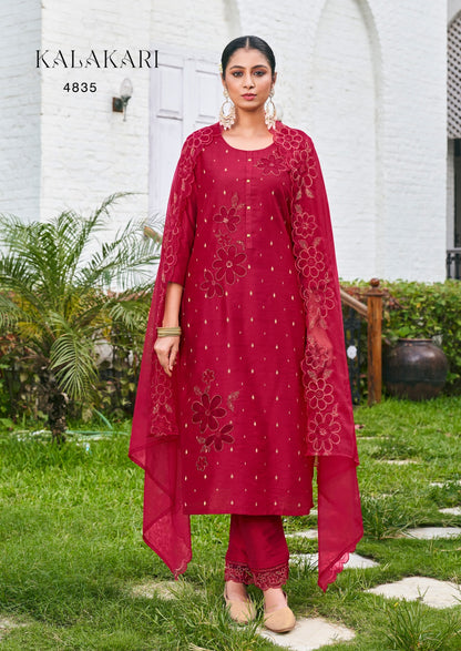 Kalakari Rangoon Viscose Readymade Pant Style Suits