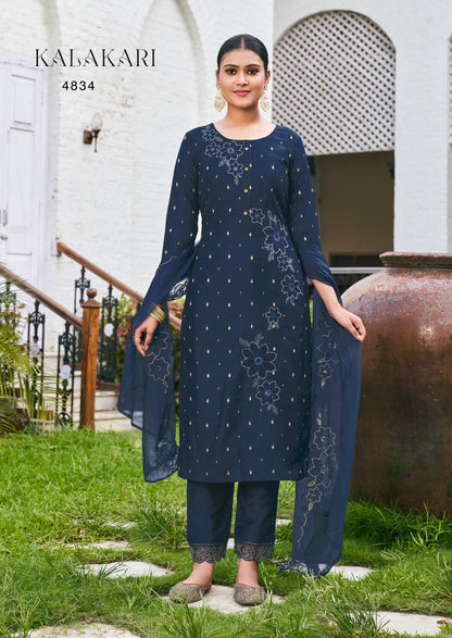 Kalakari Rangoon Viscose Readymade Pant Style Suits