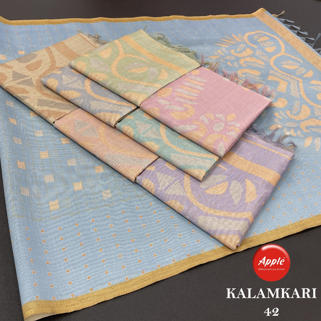 Kalamkari 37 To 42 Apple Sarees