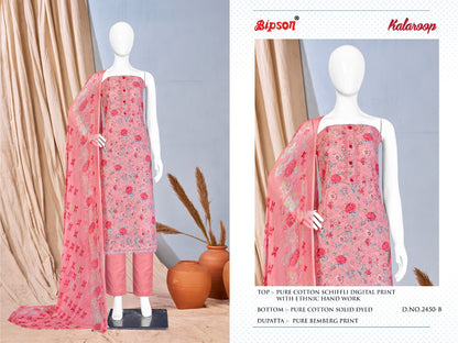 Kalaroop-2450 Bipson Prints Cotton Pant Style Suits
