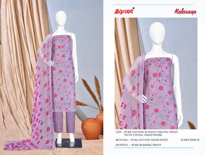Kalaroop-2450 Bipson Prints Cotton Pant Style Suits