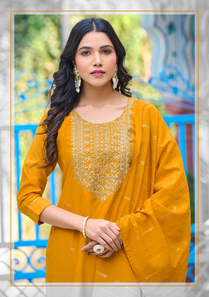 Kalhaar Vol 2 Pirohi Vatican Silk Readymade Pant Style Suits