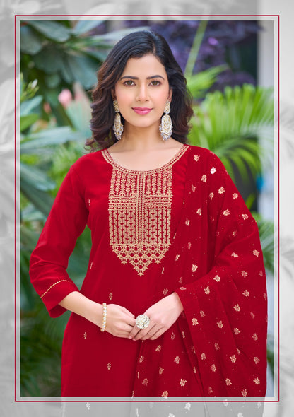 Kalhaar Vol 2 Pirohi Vatican Silk Readymade Pant Style Suits