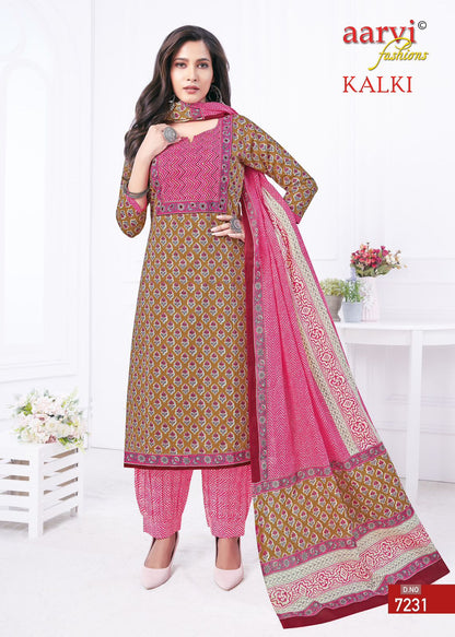 Kalki Vol 1 Aarvi Fashions Cotton Afghani Readymade Suit