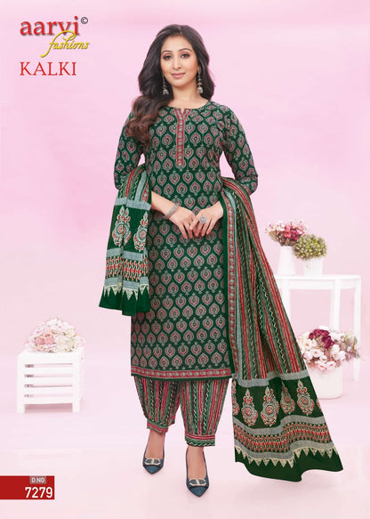 Kalki Vol 2 Aarvi Fashions Cotton Afghani Readymade Suit