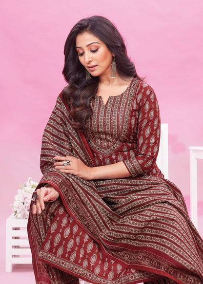 Kalki Vol 2 Aarvi Fashions Cotton Afghani Readymade Suit