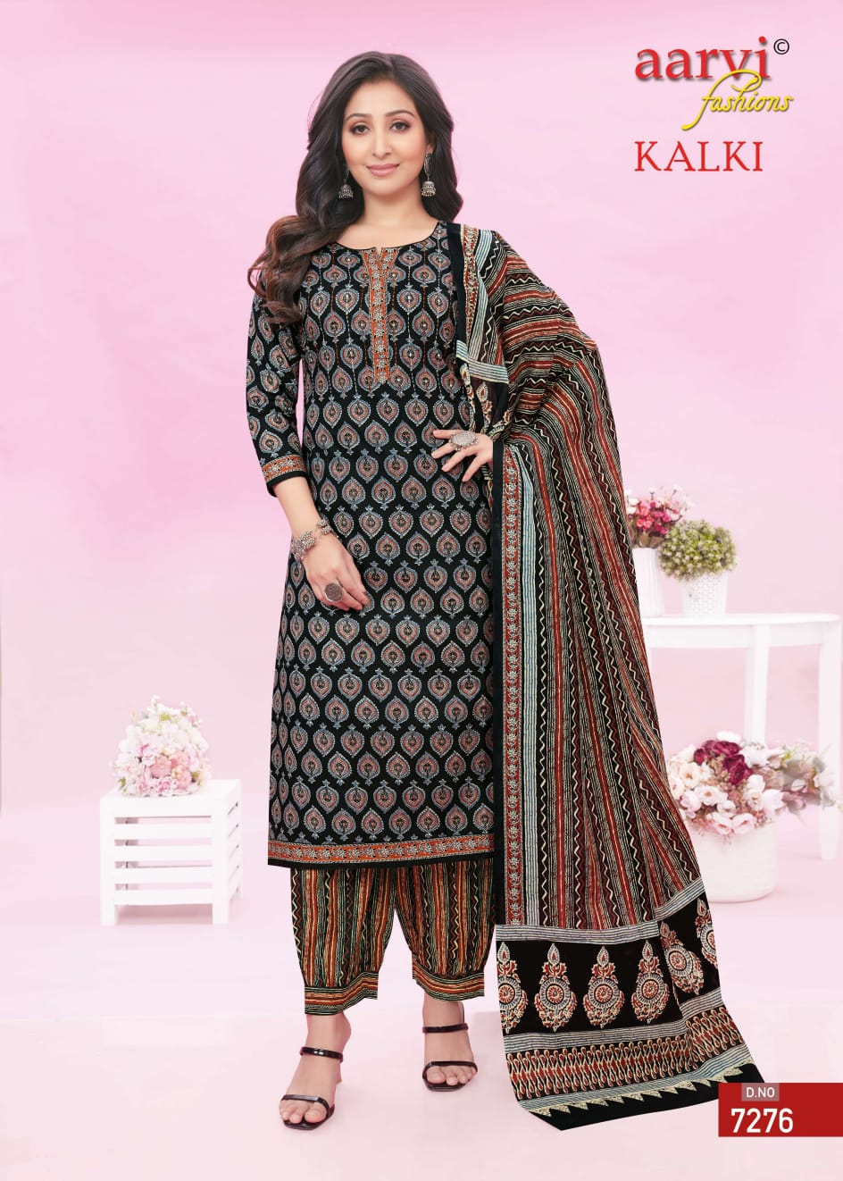 Kalki Vol 2 Aarvi Fashions Cotton Afghani Readymade Suit