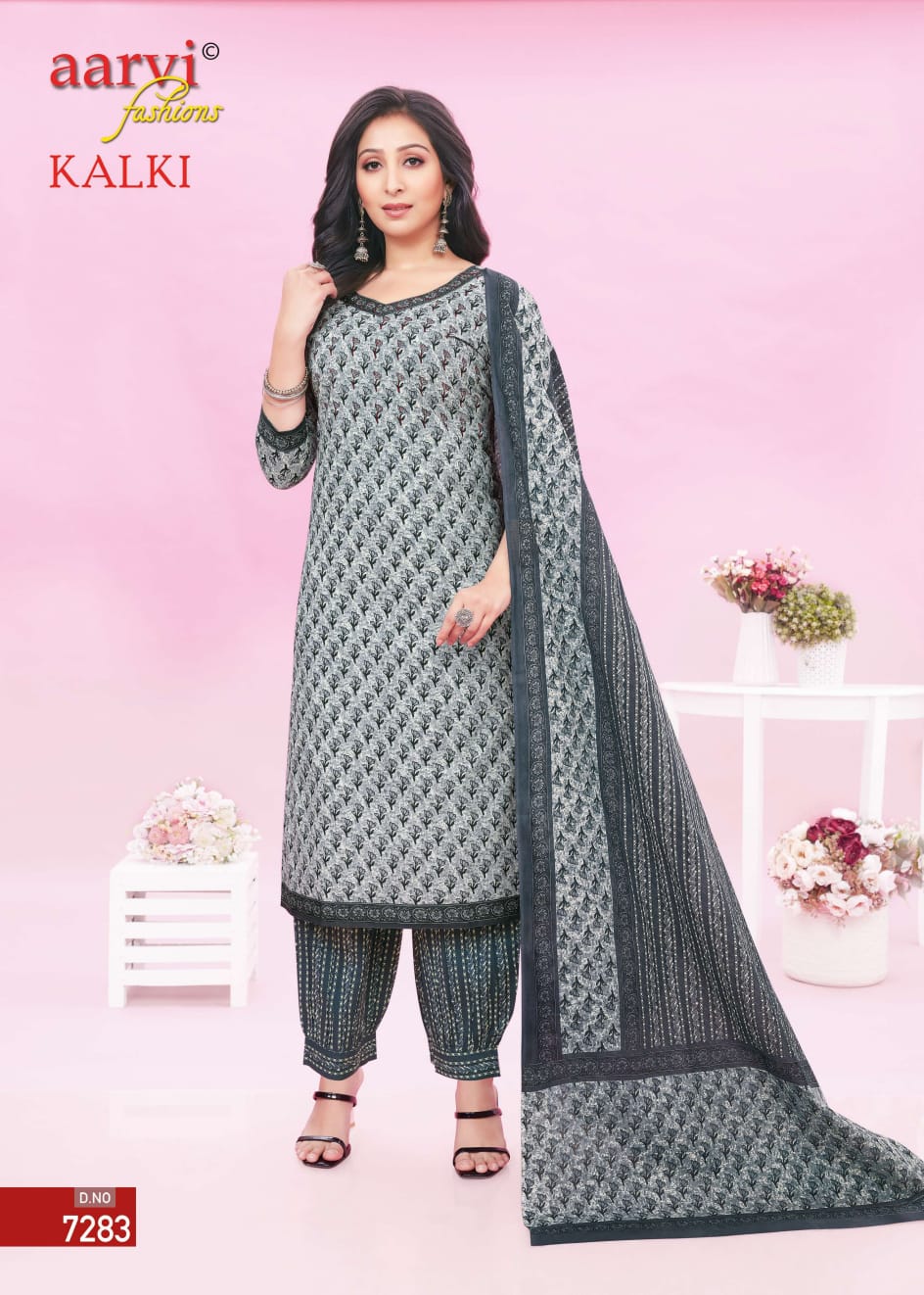 Kalki Vol 2 Aarvi Fashions Cotton Afghani Readymade Suit