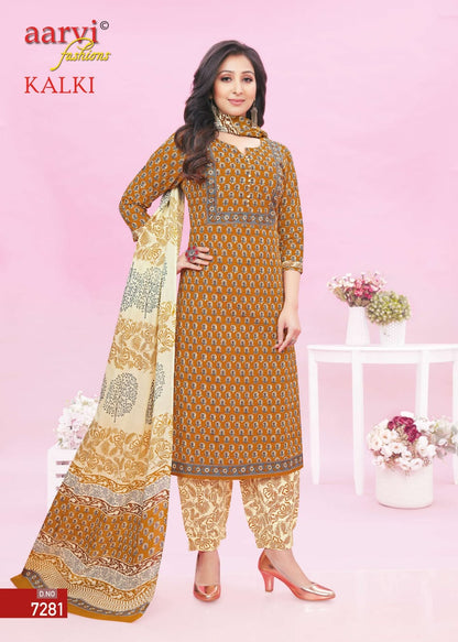 Kalki Vol 2 Aarvi Fashions Cotton Afghani Readymade Suit