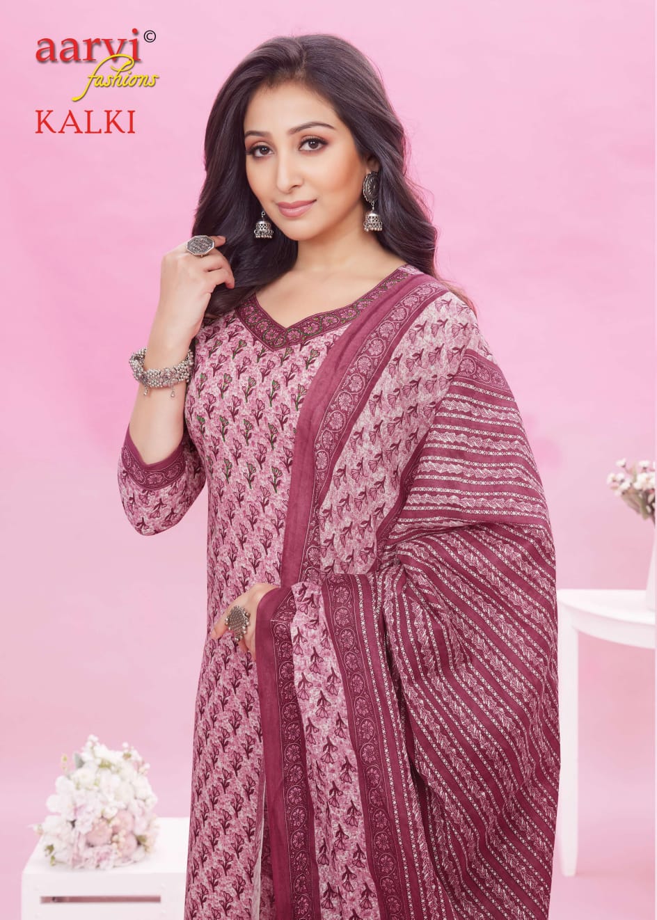 Kalki Vol 2 Aarvi Fashions Cotton Afghani Readymade Suit