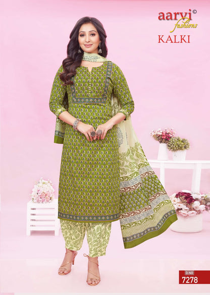 Kalki Vol 2 Aarvi Fashions Cotton Afghani Readymade Suit