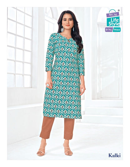 Kalki Vol 4 Mcm Lifestyle Cotton Knee Length Kurtis