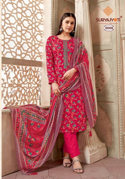 Kalki Vol 5 Suryajyoti Jaam Satin Pant Style Suits