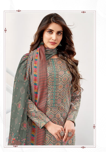 Kalki Vol 6 Suryajyoti Jaam Satin Pant Style Suits