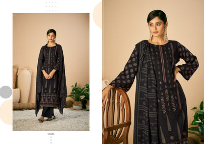 Kalpu Azara Slub Cotton Pant Style Suits