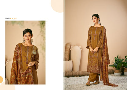 Kalpu Azara Slub Cotton Pant Style Suits