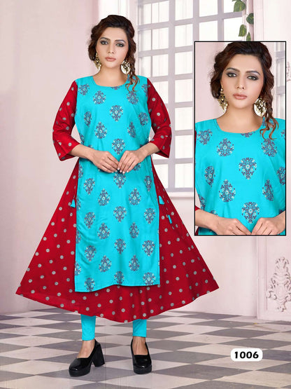 Kalyani Vol 1 Kavinay Rayon Anarkali Kurtis