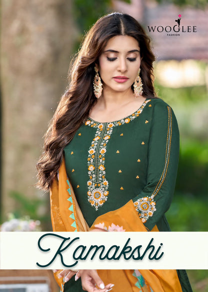 Kamakshi Wooglee Viscose Weaving Readymade Pant Style Suits