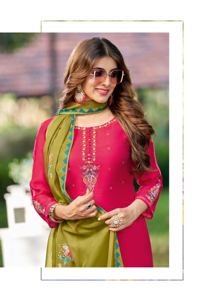 Kamakshi Wooglee Viscose Weaving Readymade Pant Style Suits