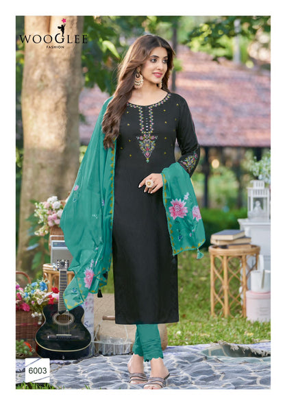 Kamakshi Wooglee Viscose Weaving Readymade Pant Style Suits