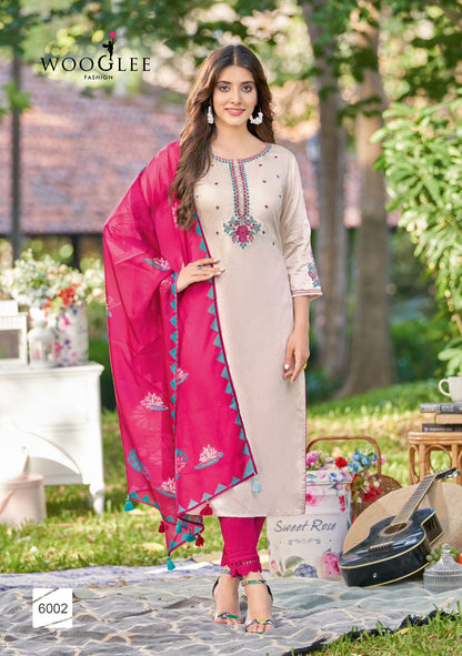 Kamakshi Wooglee Viscose Weaving Readymade Pant Style Suits