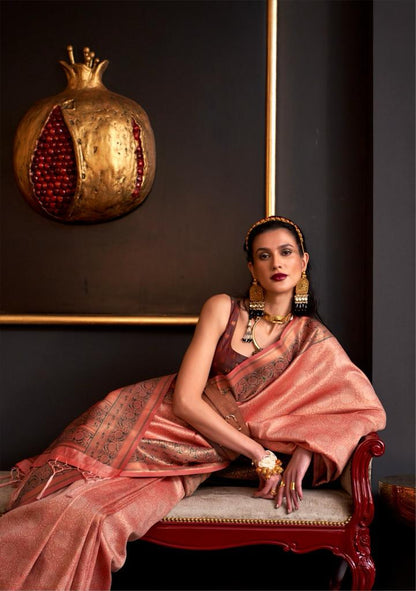 Kamiya Silk Rajtex Handloom Weaving Sarees